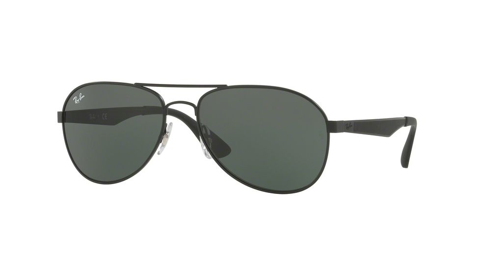 Ray-Ban RB3549 Progressive Prescription Sunglasses RB3549-006-71-61 - Lens Diameter 61 mm, Frame Color Matte Black