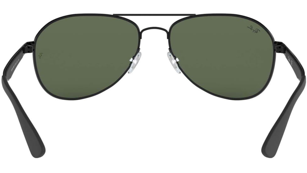Ray-Ban RB3549 Sunglasses 006/71-61 - Matte Black Frame, Green Lenses
