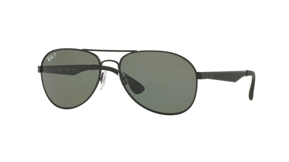 Ray-Ban RB3549 Progressive Prescription Sunglasses RB3549-006-9A-61 - Lens Diameter 61 mm, Frame Color Matte Black