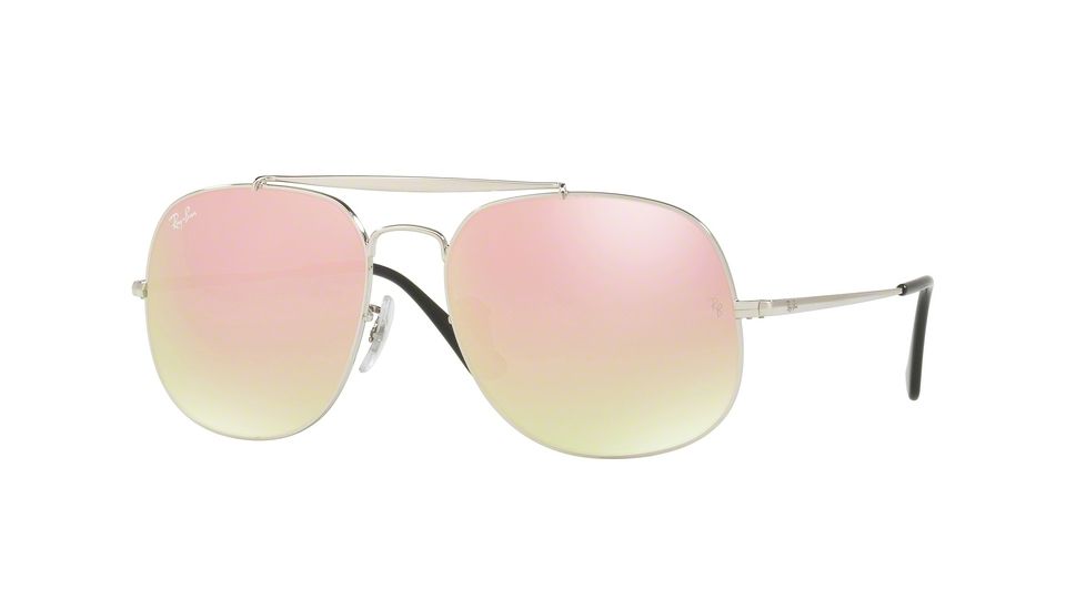 Ray-Ban THE GENERAL RB3561 Bifocal Prescription Sunglasses RB3561-003-7O-57 - Lens Diameter 57 mm, Frame Color Silver