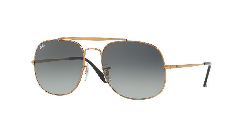 Ray-Ban THE GENERAL RB3561 Bifocal Prescription Sunglasses RB3561-197-71-57 - Lens Diameter 57 mm, Frame Color Bronze