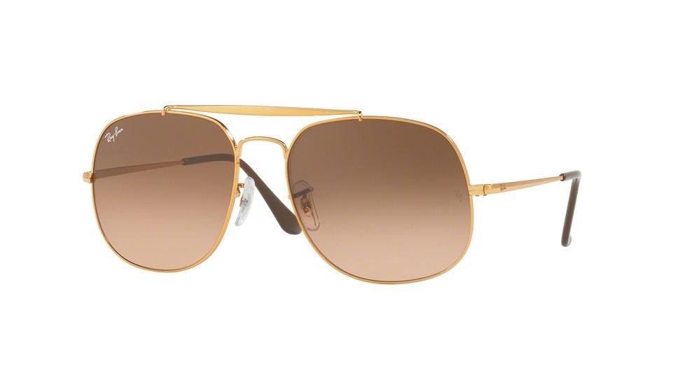 Ray-Ban THE GENERAL RB3561 Bifocal Prescription Sunglasses RB3561-9001A5-57 - Lens Diameter 57 mm, Frame Color Light Bronze