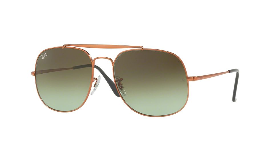 Ray-Ban THE GENERAL RB3561 Bifocal Prescription Sunglasses RB3561-9002A6-57 - Lens Diameter 57 mm, Frame Color Meidium Bronzo