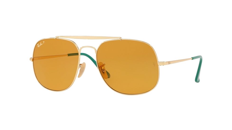 Ray-Ban THE GENERAL RB3561 Bifocal Prescription Sunglasses RB3561-9105N9-57 - Lens Diameter 57 mm, Frame Color Gold