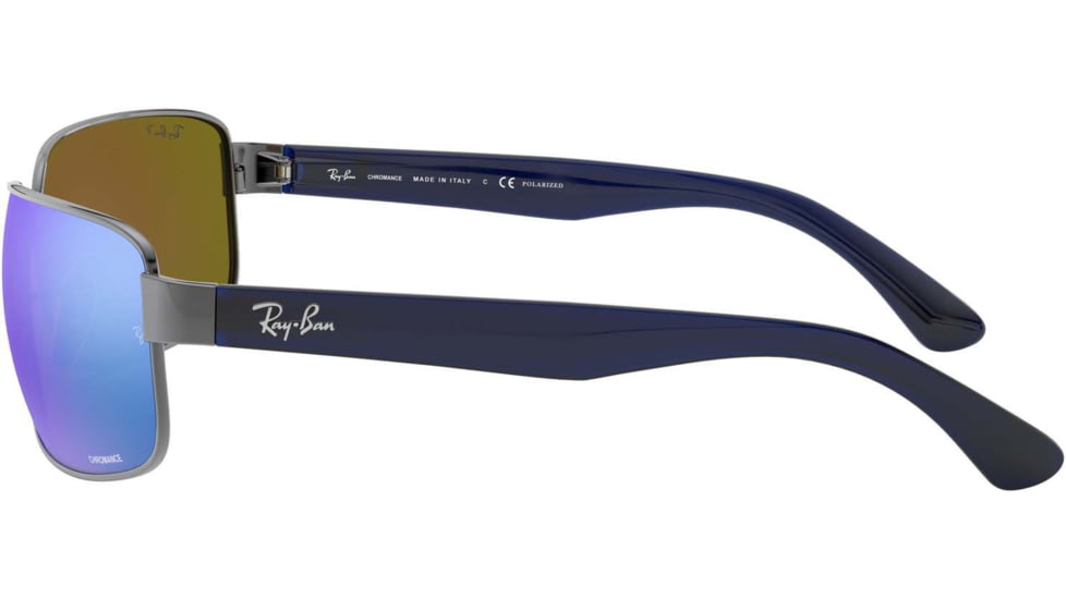 Ray-Ban RB3566CH Sunglasses 004/A1-65 - Gunmetal Frame, Green Mir Blue Polar Avi Lenses