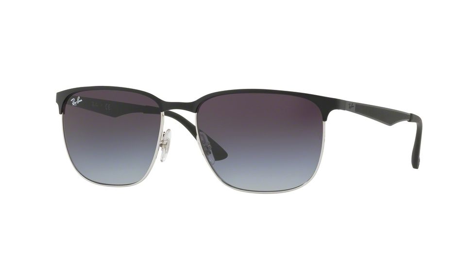Ray-Ban RB3569 Bifocal Prescription Sunglasses RB3569-90048G-59 - Lens Diameter 59 mm, Frame Color Silver Top Black