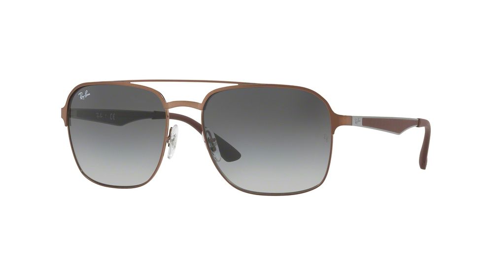 Ray-Ban RB3570 Single Vision Prescription Sunglasses RB3570-121-11-58 - Lens Diameter 58 mm, Frame Color Brown