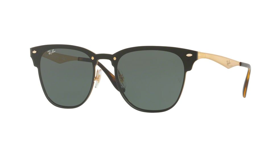 Ray-Ban RB3576N Sunglasses 043/71-41 - Brusched Gold Frame, Dark Green Lenses