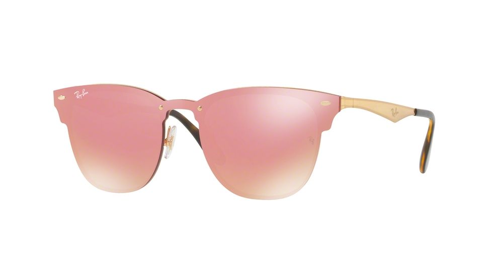 Ray-Ban RB3576N Sunglasses 043/E4-47 - Brushed Gold Frame, Pink Mirror Pink Lenses