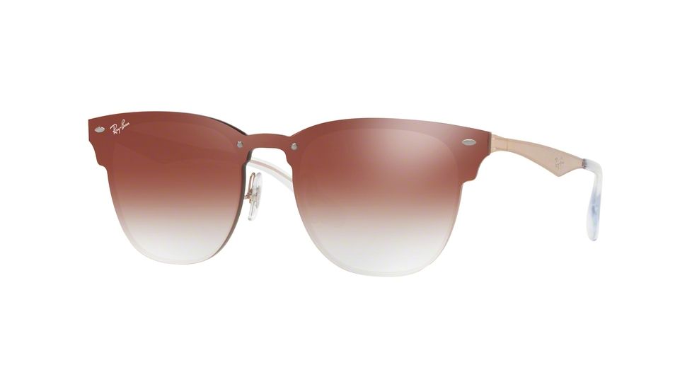 Ray-Ban RB3576N Sunglasses 9039V0-41 - Brushed Copper Frame, Clear Gradient Red Mirror Red Lenses