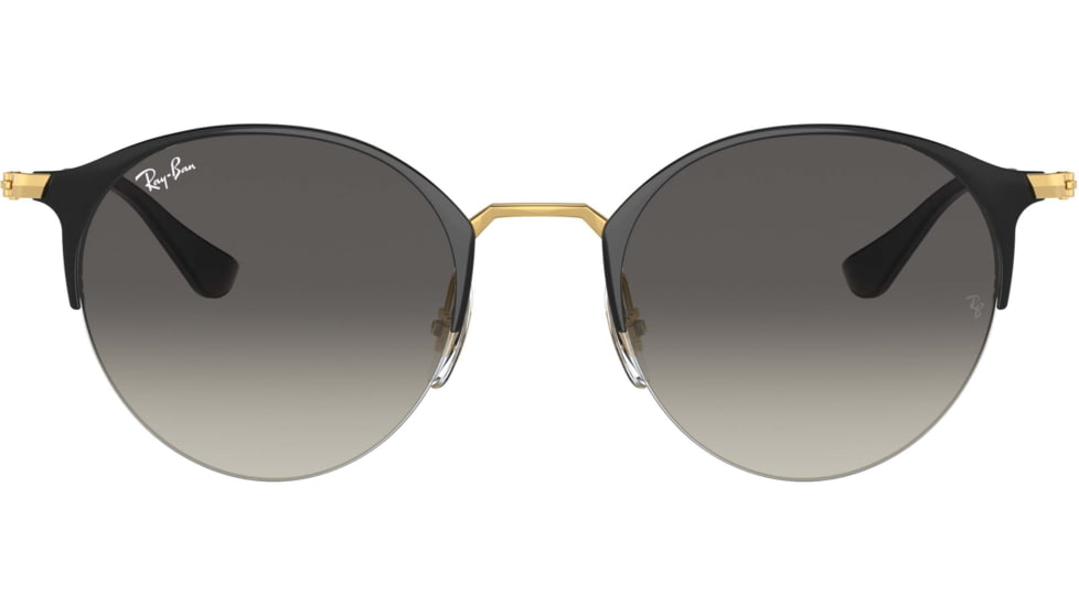 Ray-Ban RB3578 Sunglasses 187/11-50 - Gold/top Shiny Black Frame, Light Grey Gradient Dark Grey Lenses