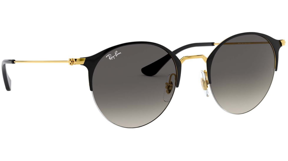 Ray-Ban RB3578 Sunglasses 187/11-50 - Gold/top Shiny Black Frame, Light Grey Gradient Dark Grey Lenses