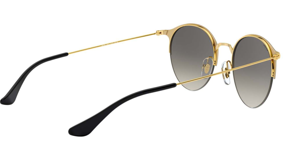 Ray-Ban RB3578 Sunglasses 187/11-50 - Gold/top Shiny Black Frame, Light Grey Gradient Dark Grey Lenses
