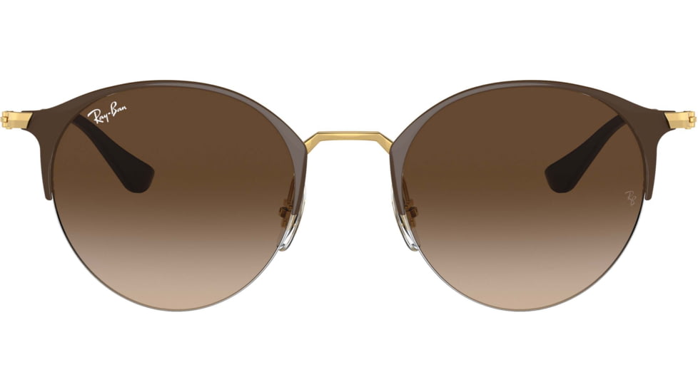 Ray-Ban RB3578 Sunglasses 900913-50 - Gold Top Brown Frame, Brown Gradient Dark Brown Lenses
