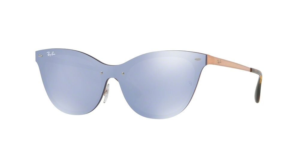 Ray-Ban BLAZE CAT EYE RB3580N Bifocal Prescription Sunglasses RB3580N-90391U-43 - Lens Diameter 43 mm, Frame Color Brushed Copper