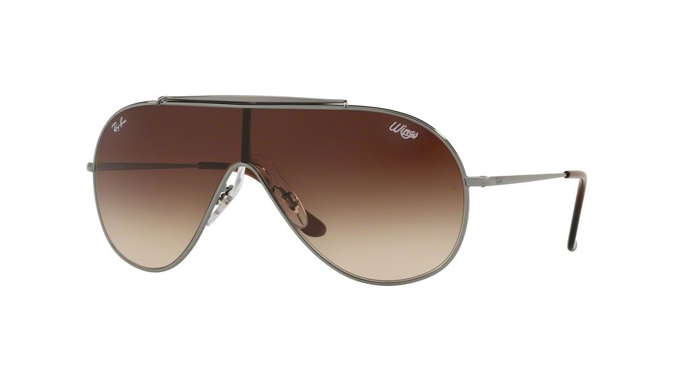 Ray-Ban RB3597 Sunglasses 004/13-33 - Gunmetal Frame, Brown Gradient Lenses
