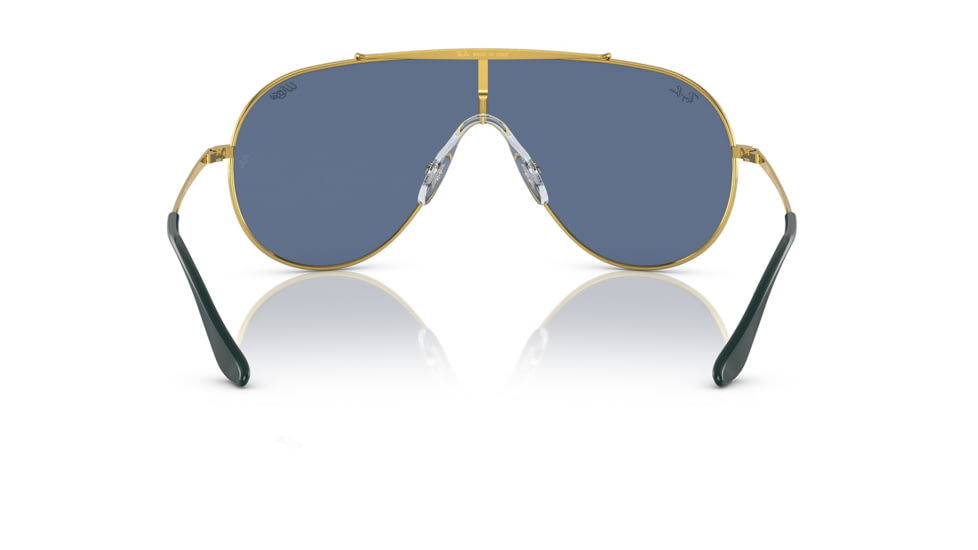 Ray-Ban RB3597 Wings Sunglasses - Mens, Legend Gold Frame, Dark Blue Lens, 33, RB3597-924580-33
