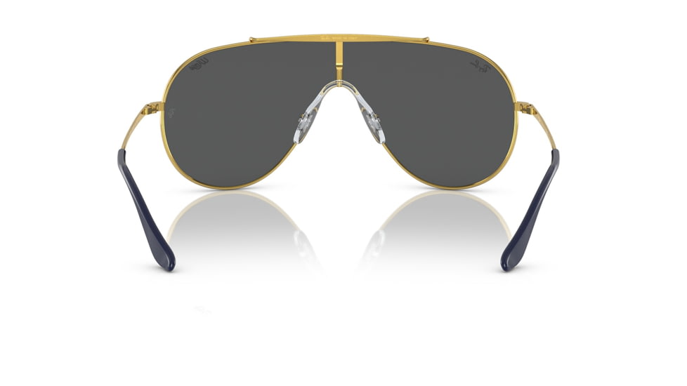Ray-Ban RB3597 Wings Sunglasses - Mens, Legend Gold Frame, Dark Grey Lens, 33, RB3597-924687-33