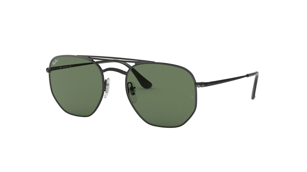 Ray-Ban RB3609 Sunglasses 148/71-54 - Demi Gloss Black Frame, Green Lenses