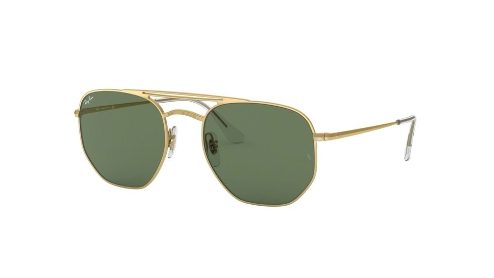 Ray-Ban RB3609 Sunglasses 914071-54 - Demi Gloss Gold Frame, Green Lenses