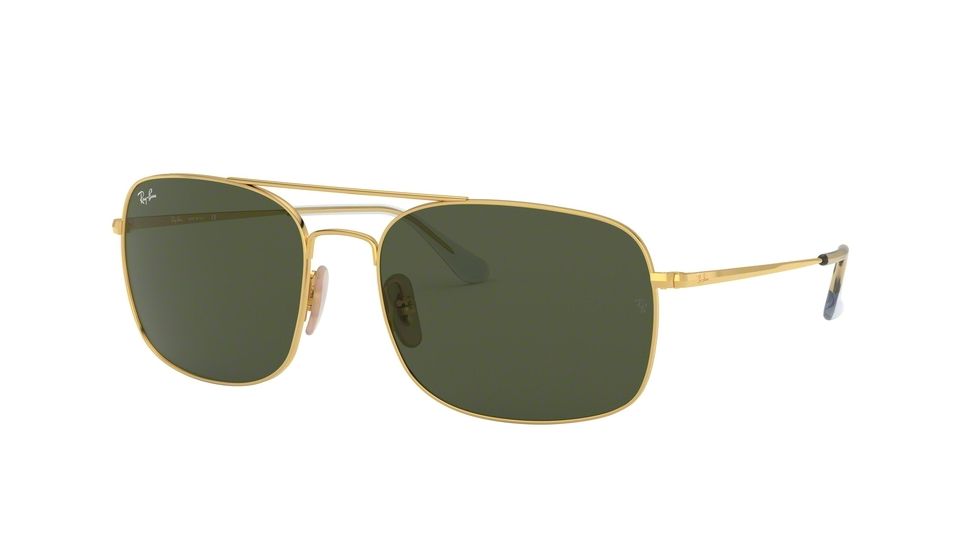 Ray-Ban RB3611 Progressive Prescription Sunglasses, 60mm, Gold, RB3611-001-31-60-PRO