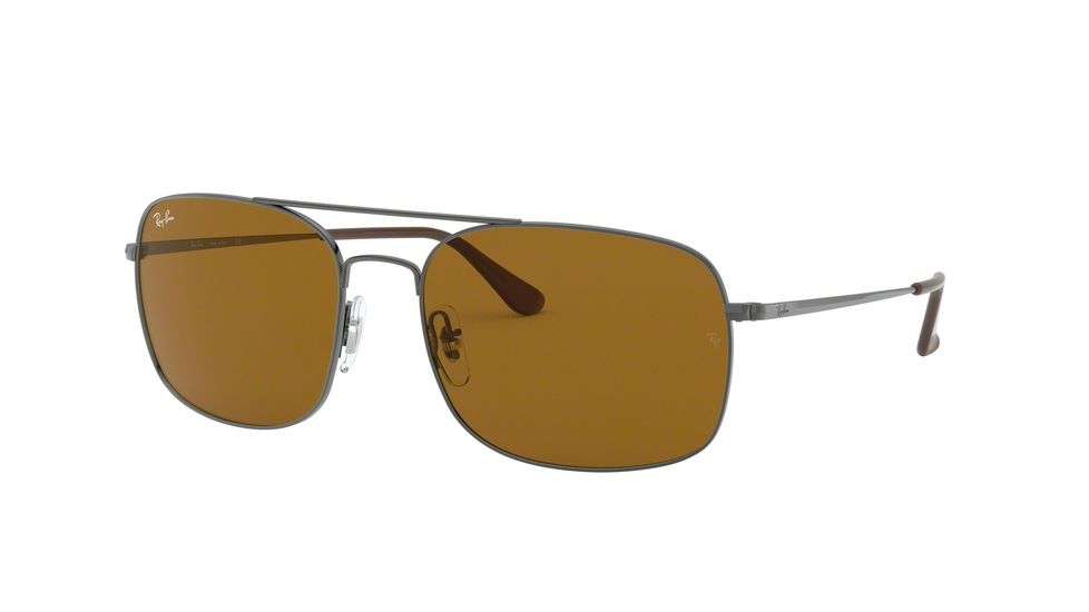 Ray-Ban RB3611 Progressive Prescription Sunglasses, 60mm, Gunmetal, RB3611-004-33-60-PRO