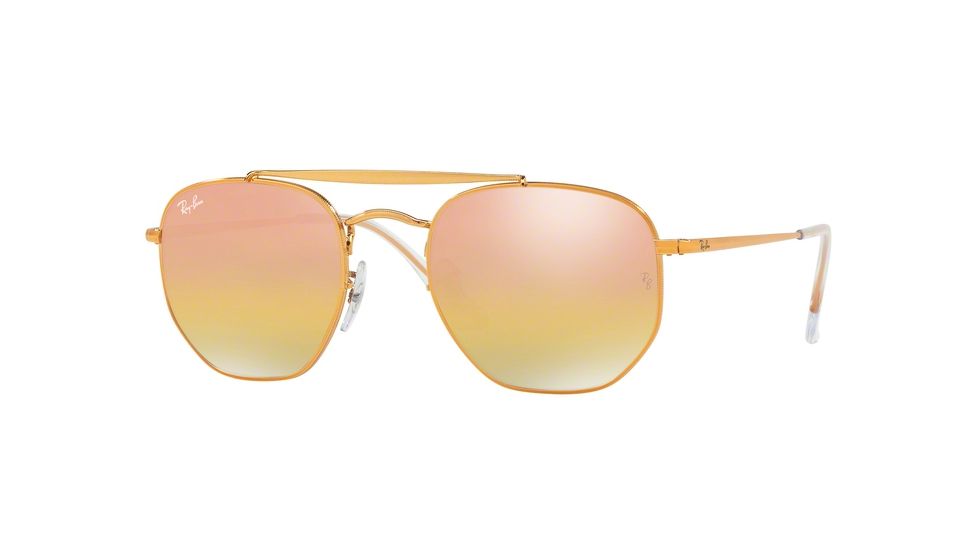 Ray-Ban THE MARSHAL RB3648 Single Vision Prescription Sunglasses RB3648-9001I1-51 - Lens Diameter 51 mm, Frame Color Light Bronze