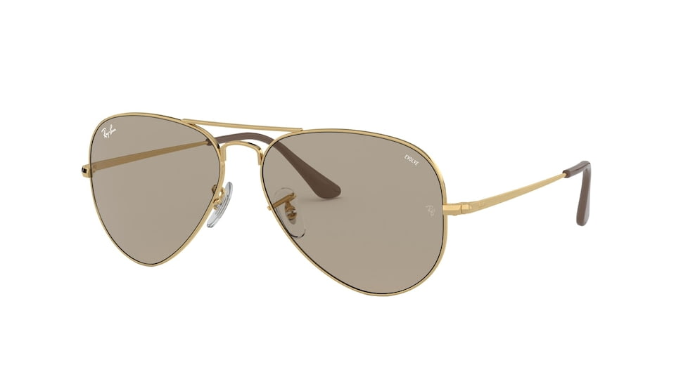 Ray-Ban RB3689 Bifocal Prescription Sunglasses, 58mm, RB3689-001-T2-58-BI