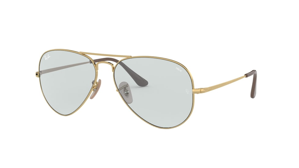 Ray-Ban RB3689 Bifocal Prescription Sunglasses, 58mm, RB3689-001-T3-58-BI