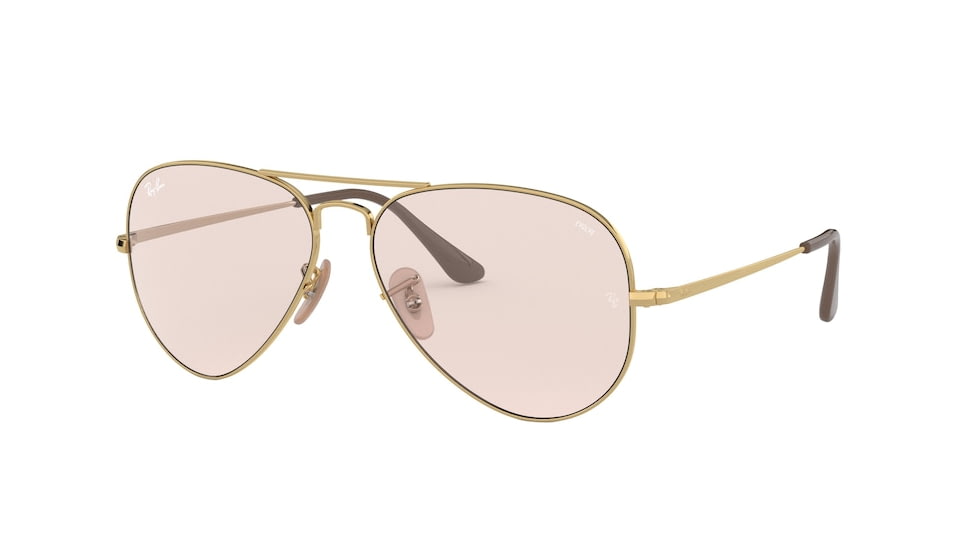 Ray-Ban RB3689 Bifocal Prescription Sunglasses, 58mm, RB3689-001-T5-58-BI