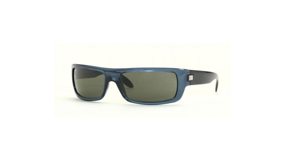 Ray-Ban Sunglasses RB4052-601S-6116 61 mm Lense Diameter / Matte Black Frame w/ Green Lenses