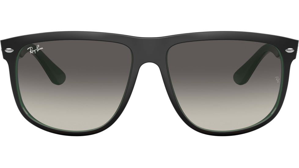 Ray-Ban RB4147 Standard Sunglasses, Grey Gradient Lenses, Matte Black On Green, 56, RB4147-656811-56
