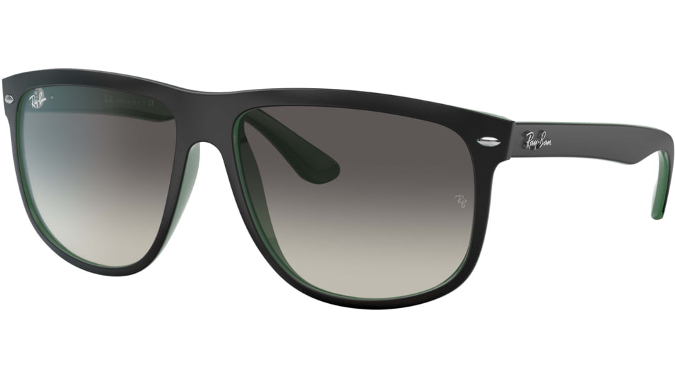 Ray-Ban RB4147 Standard Sunglasses, Grey Gradient Lenses, Matte Black On Green, 56, RB4147-656811-56