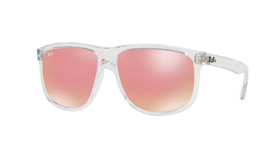 Ray-Ban RB4147 Sunglasses 6325E4-60 - Trasparent Frame, Pink Flash Copper Lenses