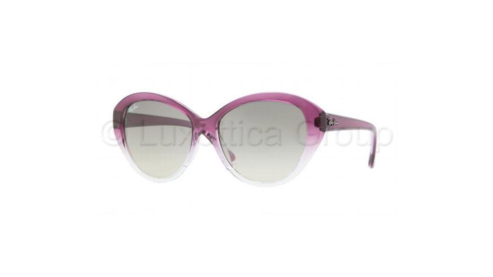 Ray-Ban RB4163 Sunglasses 839/32-5515 - Red Gradient/Transparent Crystal Gray Gradient