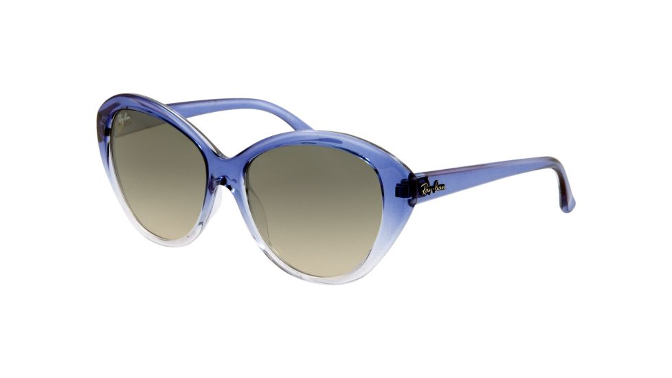 Ray-Ban RB4163 Sunglasses 841/32-5515 - Blue Gradient/Transparen Crystal Gray Gradient