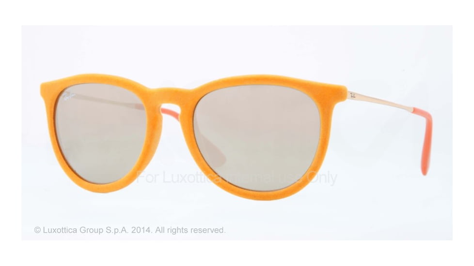 Ray-Ban RB4171 Sunglasses 60835A-54 - Yellow Velvet Frame, Brown Mirror Dark Gold Lenses