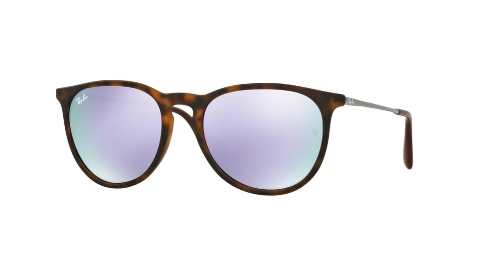 Ray-Ban RB4171 Sunglasses 865/4V-54 - Rubber Havana Frame, Lilac Flash Lenses