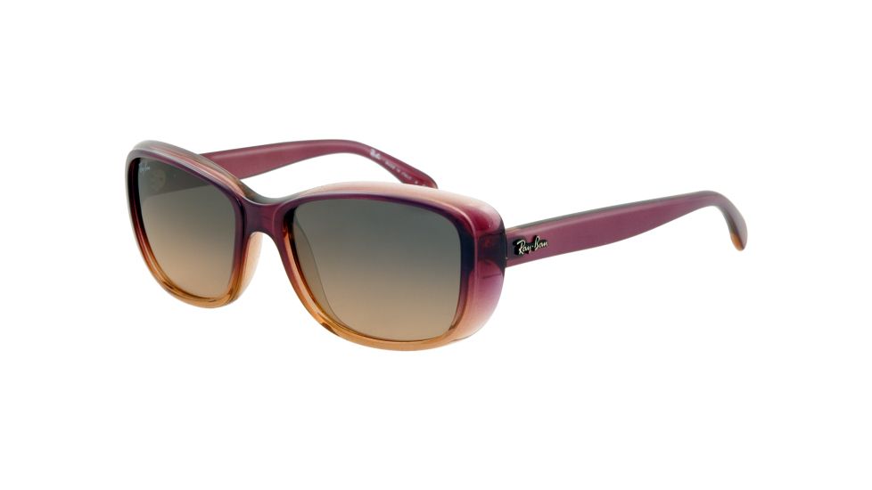 Ray-Ban RB4174 Sunglasses 861/N1-5617 - Violet Gradient On Light Crystal Frame, Gray Gradient Pink Lenses