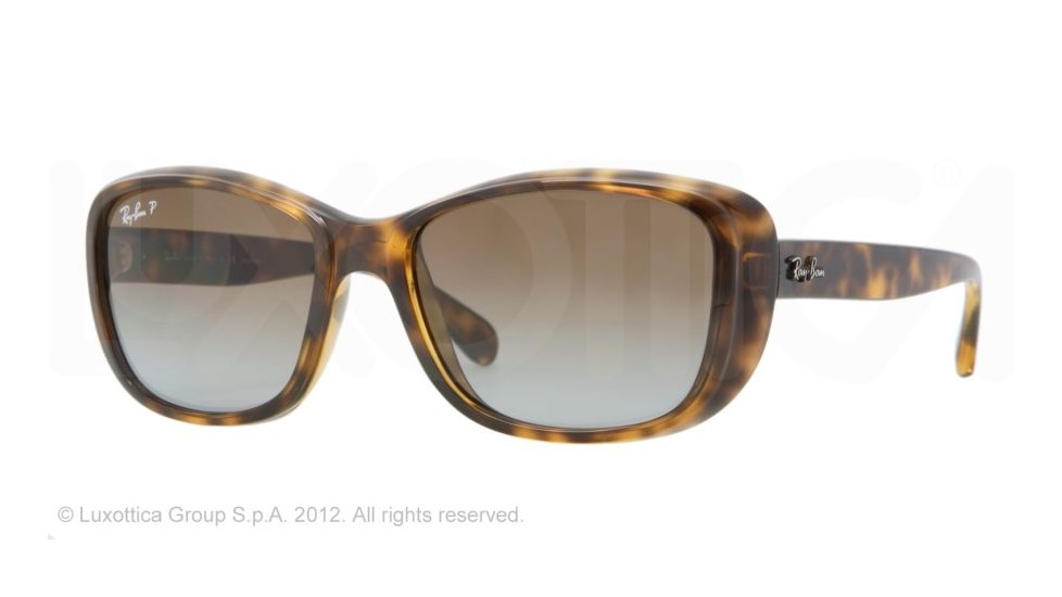 Ray-Ban RB4174 Progressive Prescription Sunglasses RB4174-710-M2-56 - Lens Diameter 56 mm, Frame Color Shiny Havana