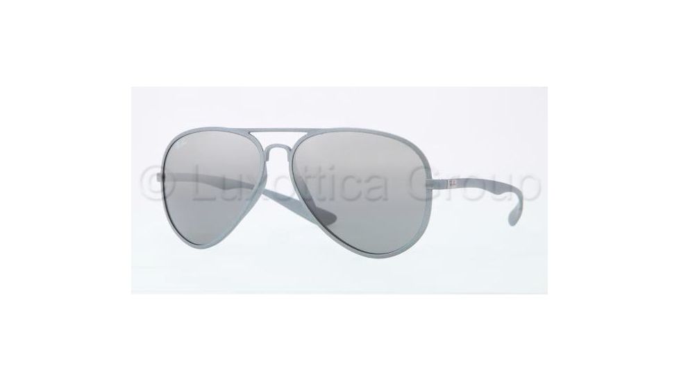 Ray-Ban RB4180 Sunglasses 601788-5913 - Silver Frame, Gray Silver Mirror Gradient Lenses