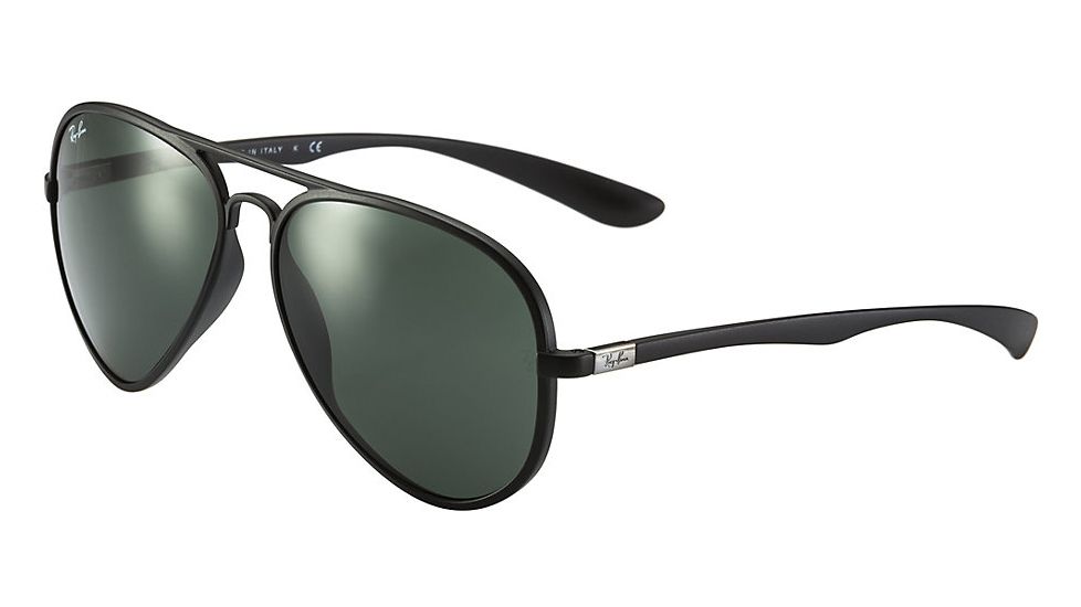 Ray-Ban RB4180 Sunglasses 601S71-5913 - Matte Black Frame, Green Lenses
