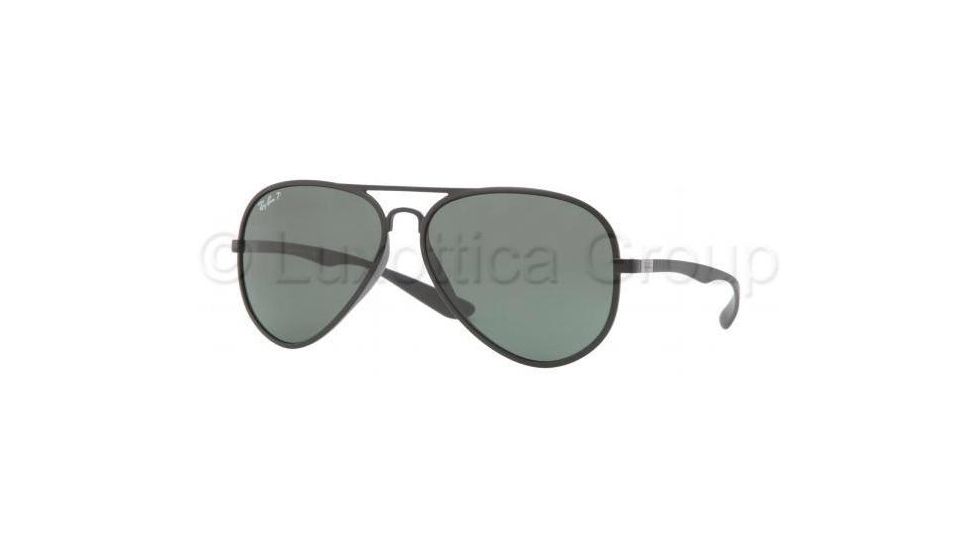 Ray-Ban RB4180 Sunglasses 601S9A-5913 - Matte Black Frame, Green Lenses