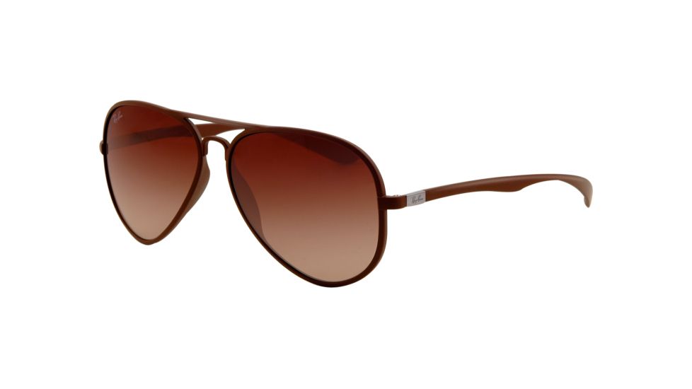 Ray-Ban RB4180 Sunglasses 881/13-5813 - Matte Brown Frame, Brown Gradient Lenses