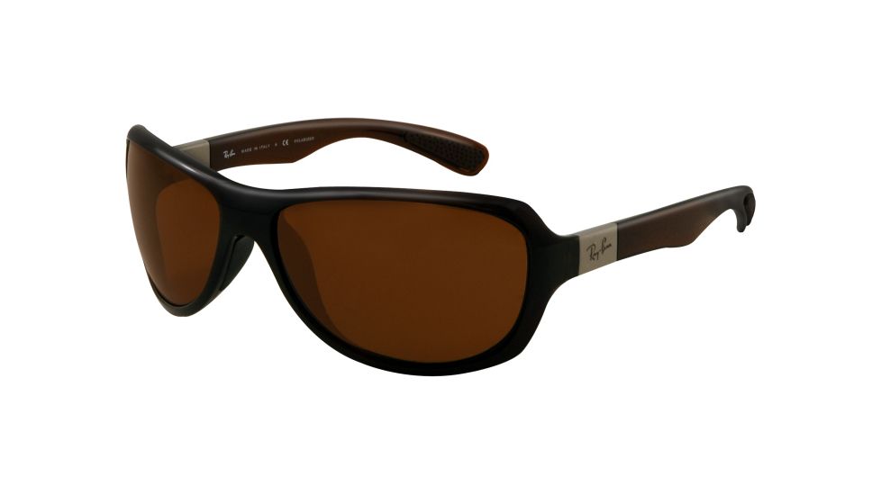 Ray-Ban RB4189 Sunglasses 714/83-6416 - Shiny Brown Frame, Polarized Brown Lenses