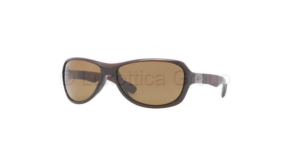 Ray-Ban RB4189 Sunglasses 714/83-6416 - Shiny Brown Frame, Polarized Brown Lenses