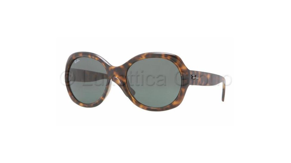 Ray-Ban RB4191 Sunglasses 710/71-5719 - Light Havana Frame, Green Lenses