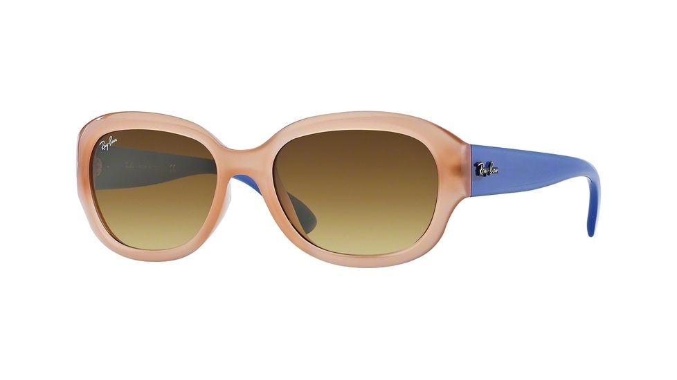 Ray-Ban RB4198 Sunglasses 604585-55 - Opal Pink Frame, Brown Gradient Lenses