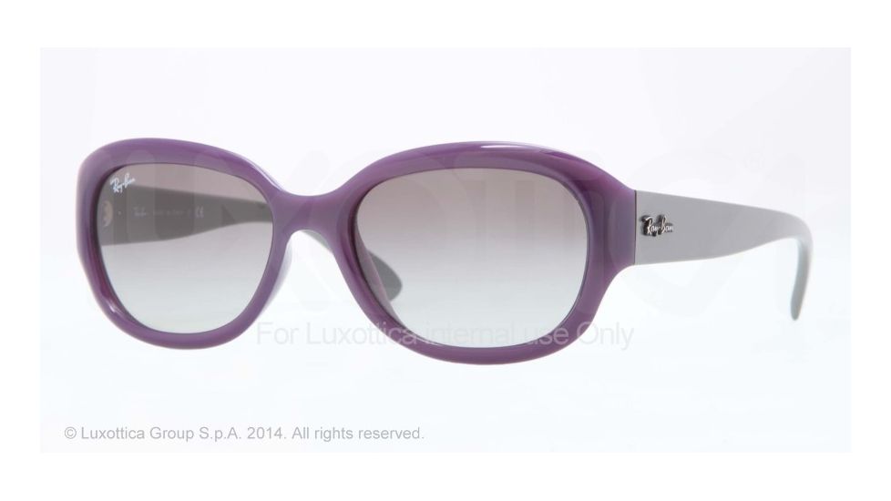 Ray-Ban RB4198 Sunglasses 604671-55 - Opal Violet Frame, Grey Gradient Lenses