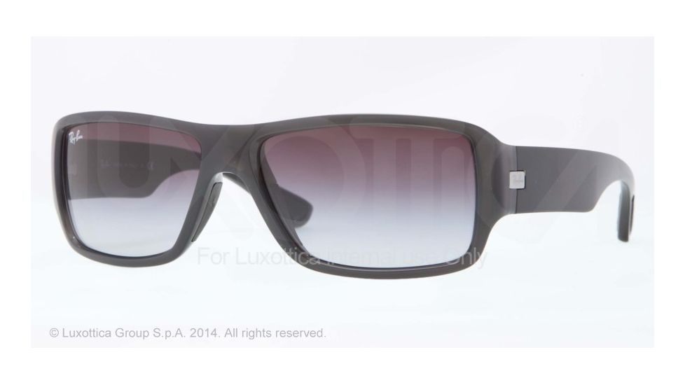 Ray-Ban RB4199 Single Vision Prescription Sunglasses RB4199-60068G-61 - Lens Diameter 61 mm, Frame Color Shiny Grey
